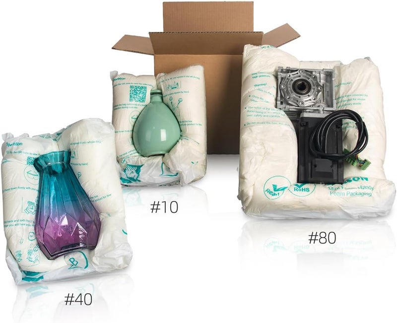 PAPEREZ Expanding Foam Bag Quick 18"x22" for Shipping 2 Pack Faster Foaming Better Shaping Handy Foam Room Temperature Packaging Bag #40 (2 PACK) - Image 2